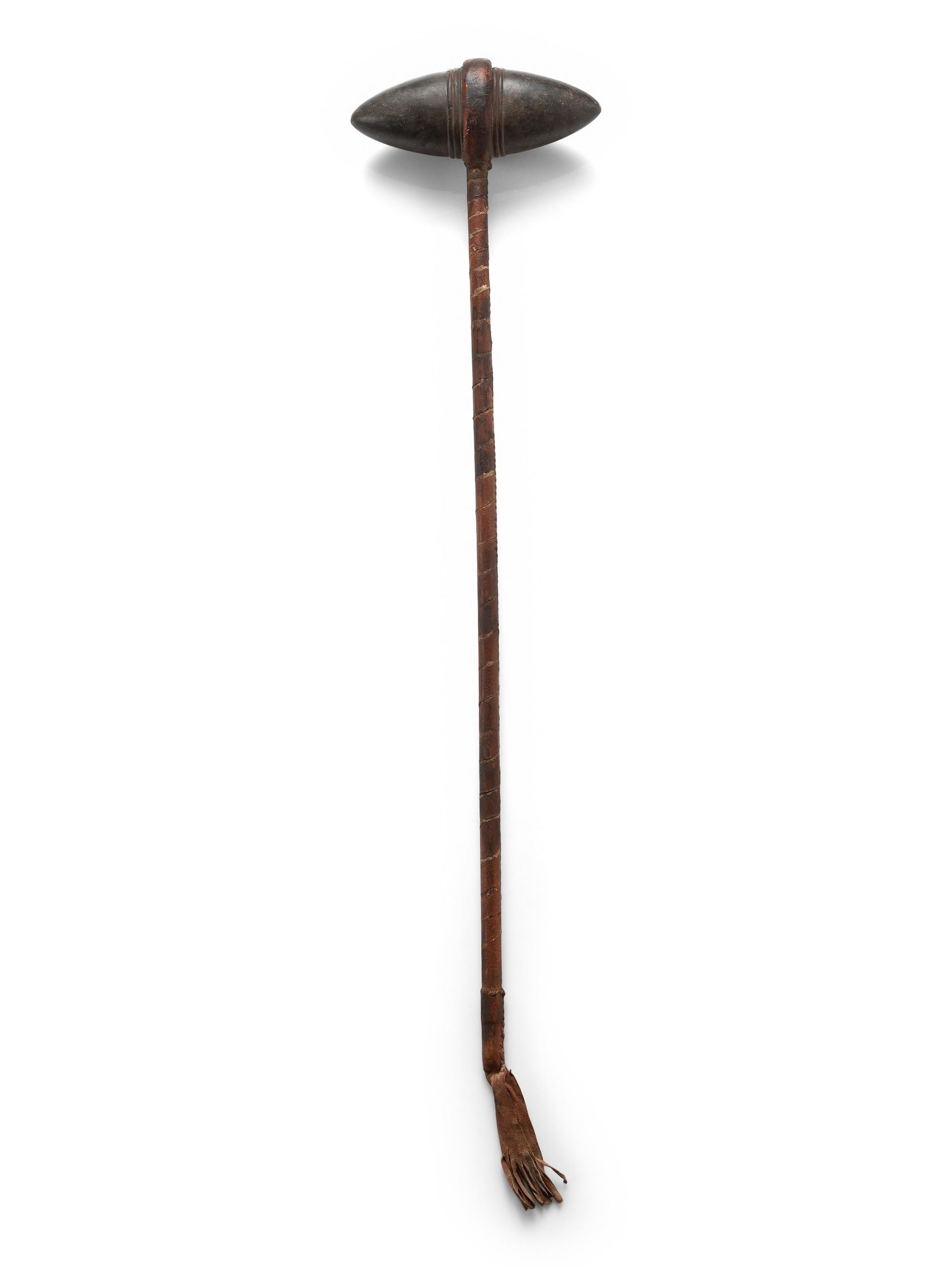 Plains Bi-pointed Grooved Stone Club