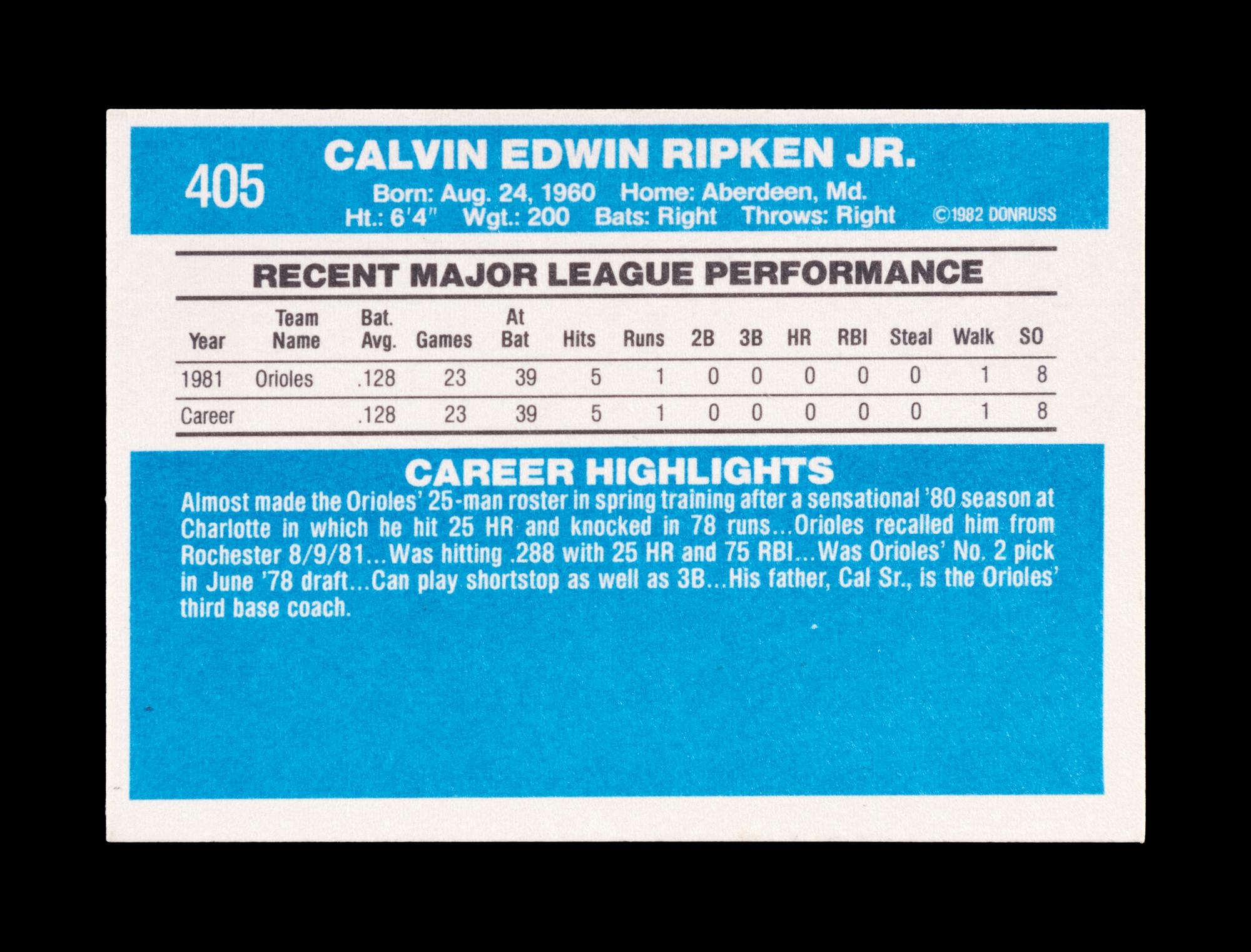 A Group of 22 Hall of Fame and Star Rookie Baseball Cards Including Cal Ripken Jr., Rickey Henderson and Ken Griffey Jr.,