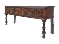 A Charles II Style Oak Sideboard