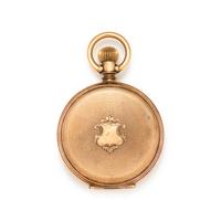 BOREL & COURVOISIER, 14K YELLOW GOLD HUNTER CASE POCKET WATCH