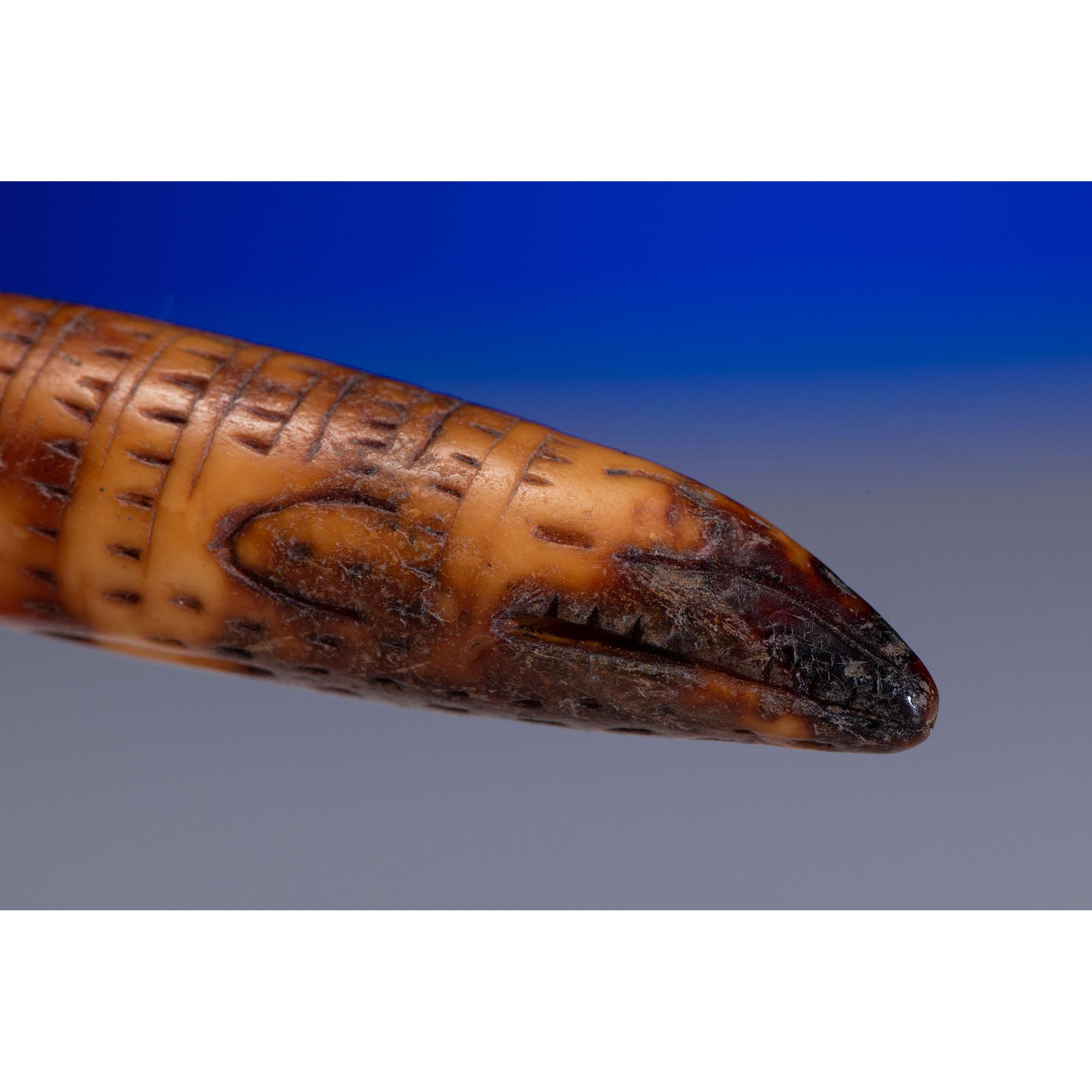Iñupiat Fossilized Walrus Ivory Toggles