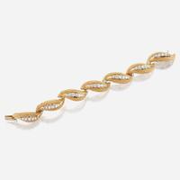 A gold, platinum, and diamond bracelet, David Webb