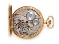 Gruen, 18K Yellow Gold 'Veri-Thin' Open Face Pocket Watch