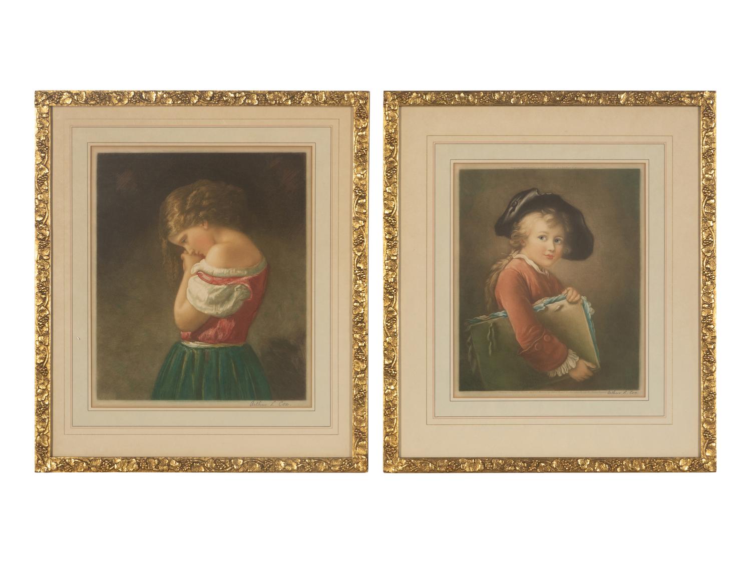A Pair of English Mezzotints