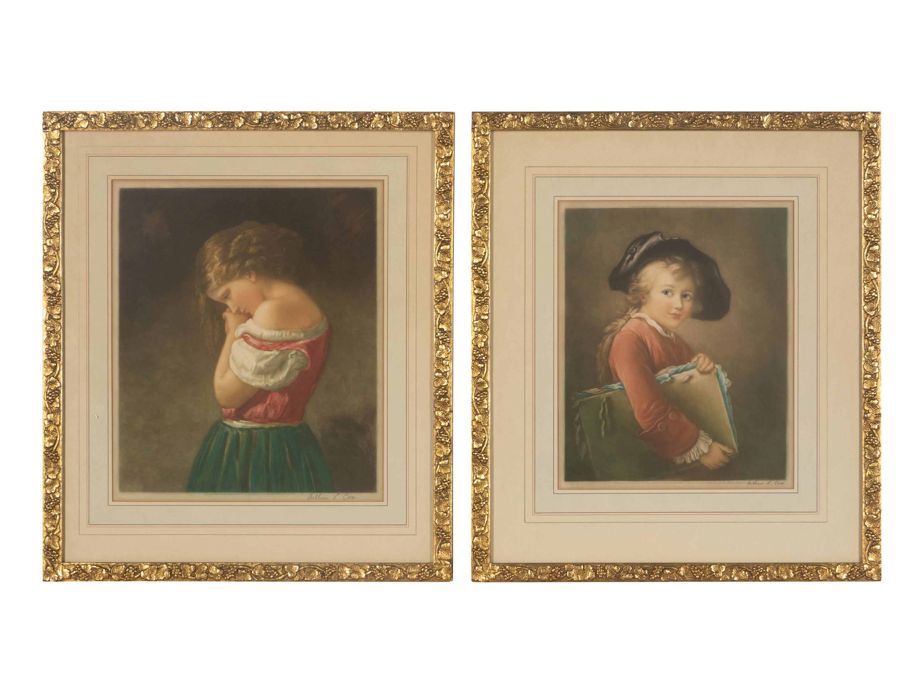 A Pair of English Mezzotints