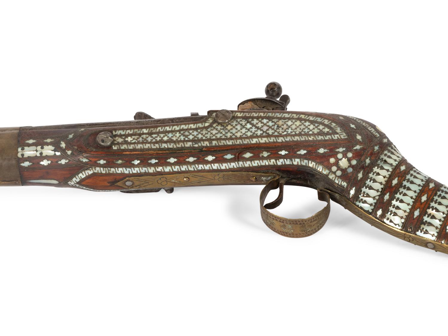 A Highly Decorated Afghan Jezail Rifle with an East India Company Flint Lock