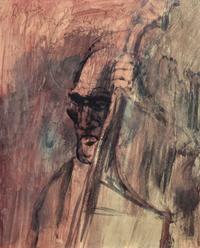Noel Rockmore, (American, 1928-1995), Figure of a Musician