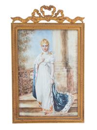 A French Gilt Bronze Easel Back Frame Height 8 1/4 x width 5 1/8 inches. — 19TH CENTURY