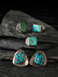 Collection of Navajo and Southwestern-style Clip Earrings and Rings