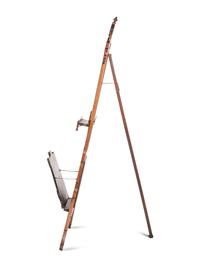 A Renaissance Revival Walnut and Burlwood Easel