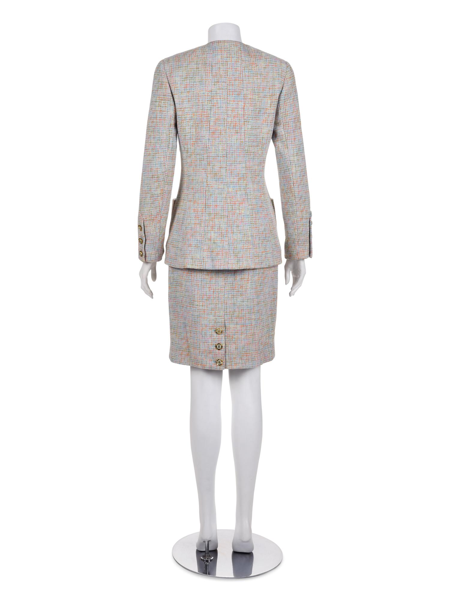 Chanel Two-Piece Tweed Skirt Suit, Cruise 1994
