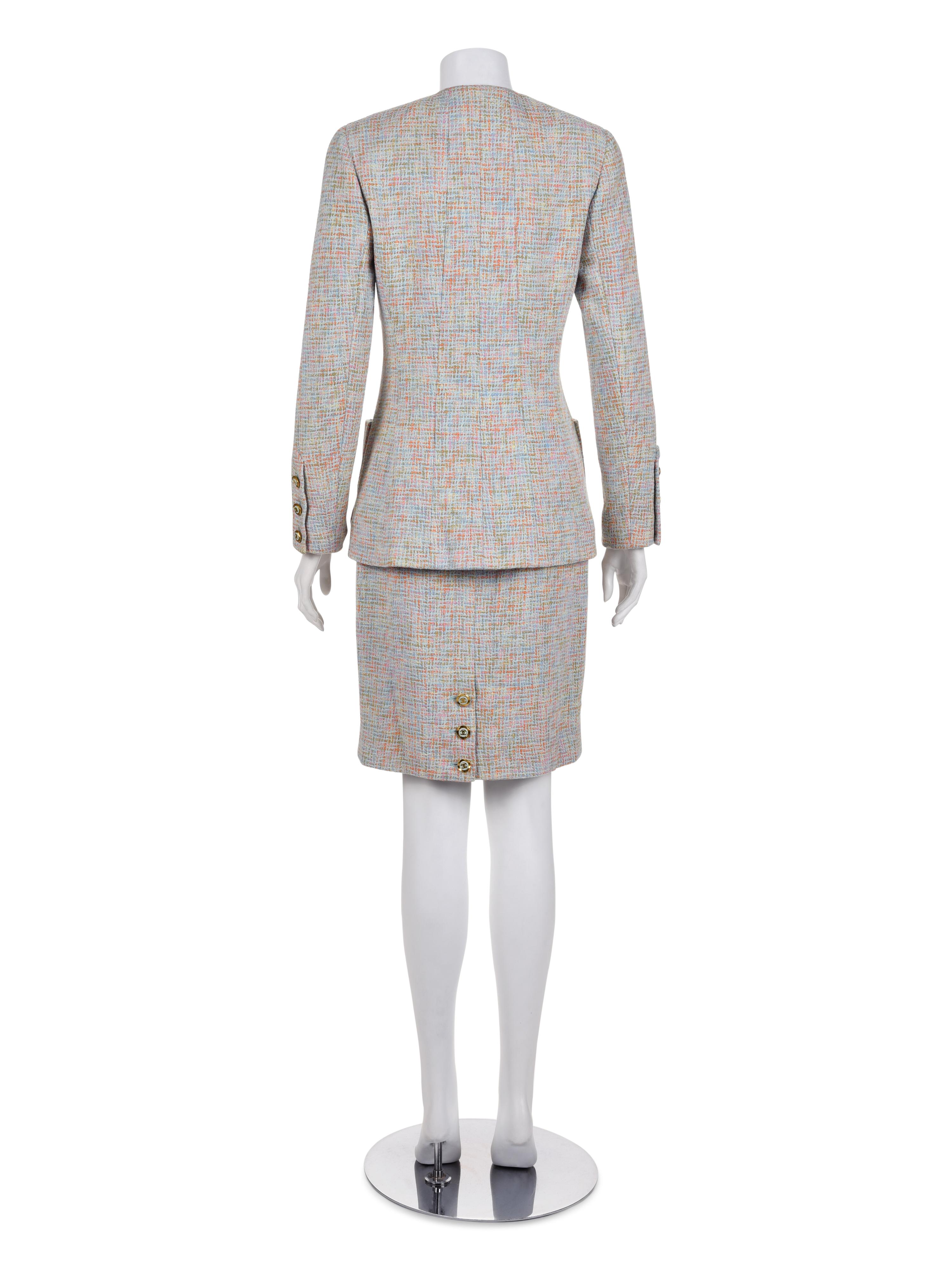 Chanel Two-Piece Tweed Skirt Suit, Cruise 1994