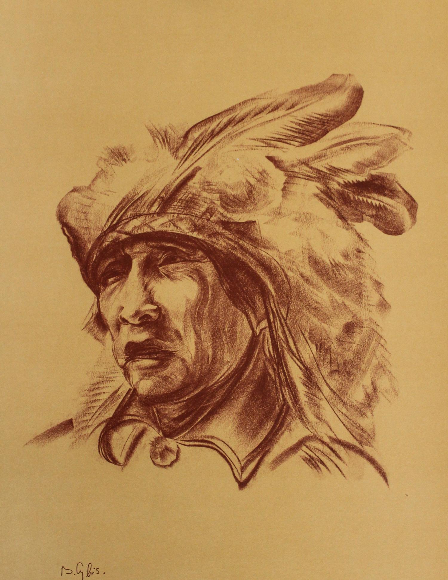 Boleslaw Cybis, (Polish, 1895-1957), American Indian Drawings Folio One together with Battles of the Civil War: A Pictorial Presentatio