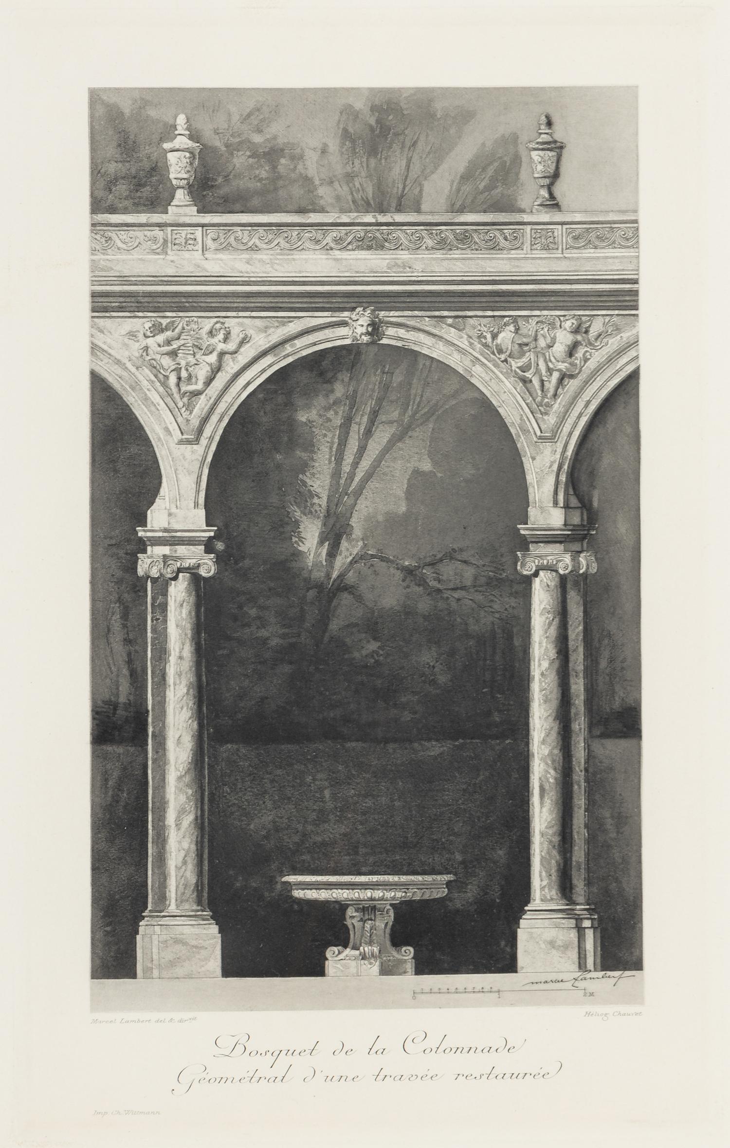 Views of Versailles and the Two Trianons (eight works)