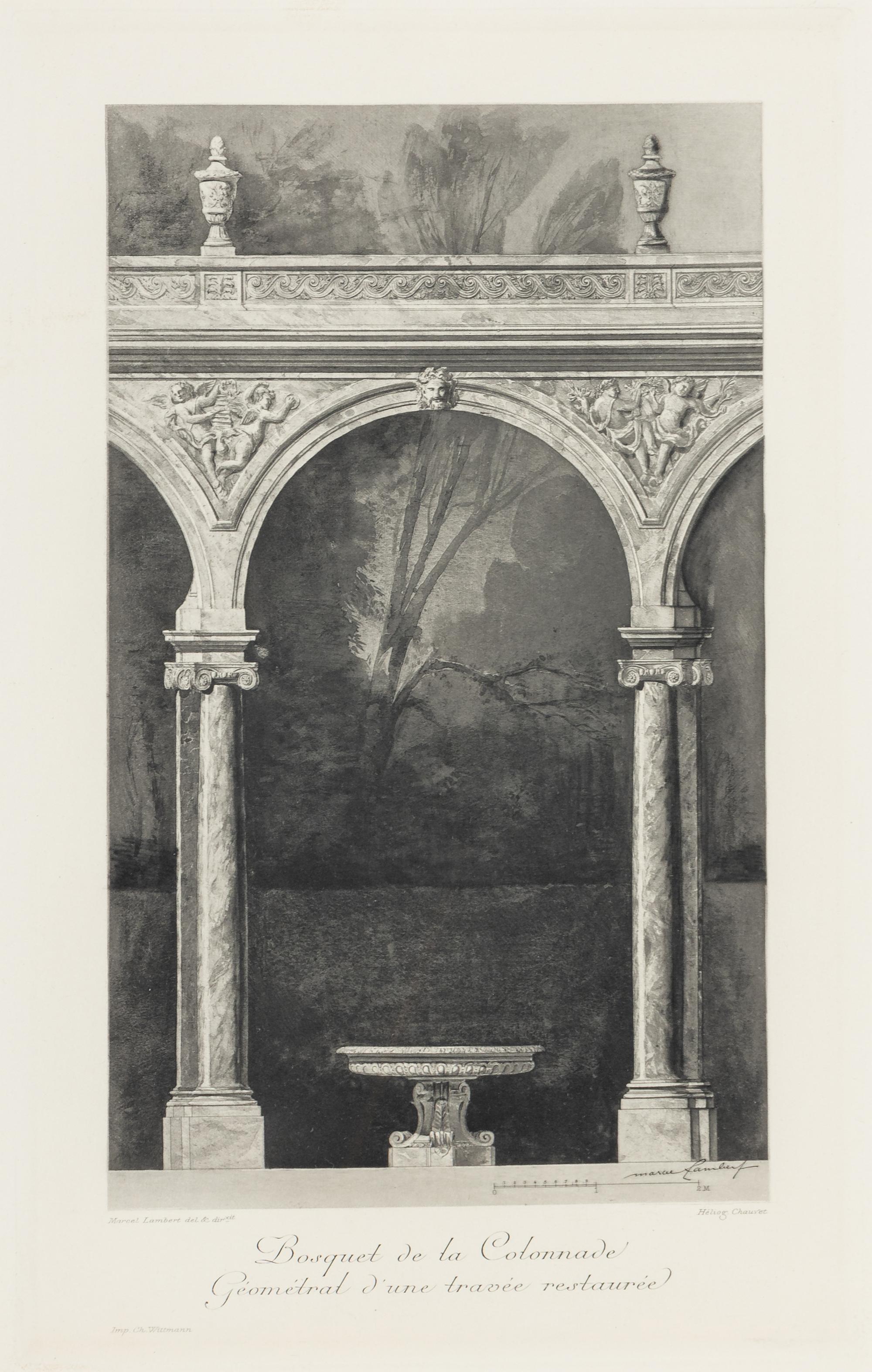 Views of Versailles and the Two Trianons (eight works)