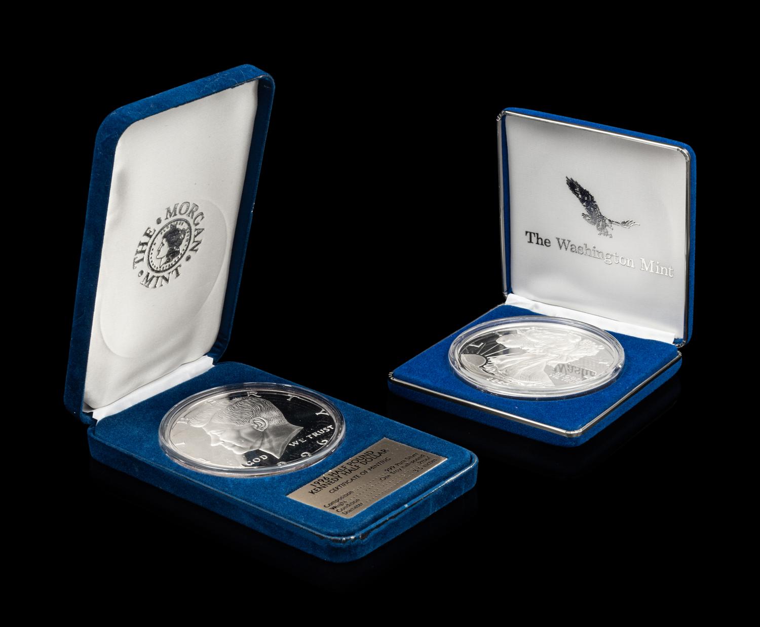[PRIVATE ISSUE] Two 1/2-Pound Silver Rounds