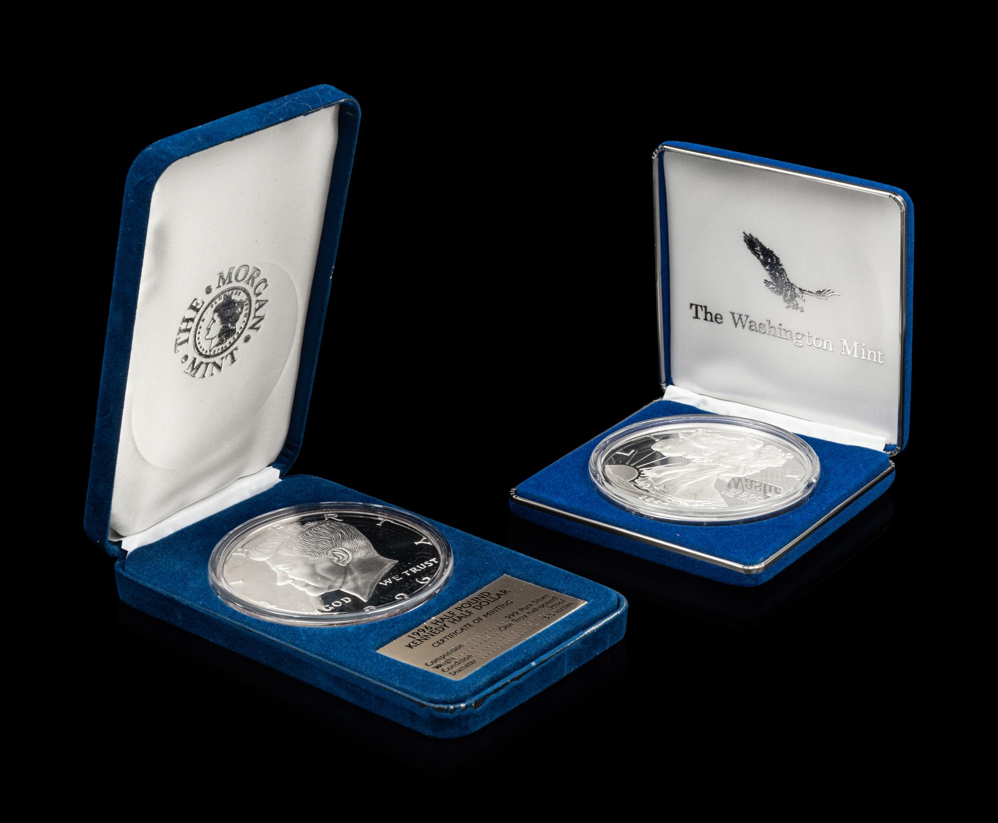 [PRIVATE ISSUE] Two 1/2-Pound Silver Rounds