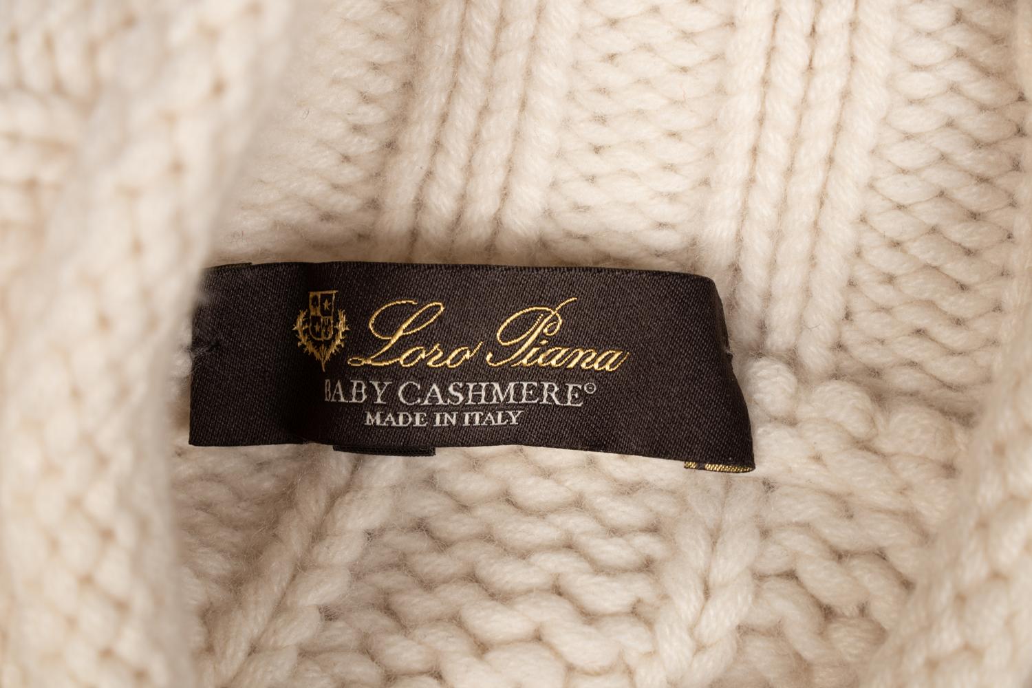 Loro Piana Cashmere Sweater and Shearling Bag
