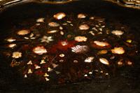 An English Mother-of-Pearl Inlaid Papier Mache Table — 19TH CENTURY