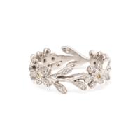 CATHY WATERMAN, COLORED DIAMOND AND DIAMOND FLOWER RING