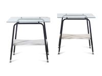 Pair of Two-Tiered Side Tables