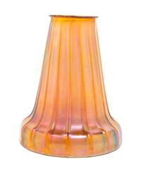 A Quezal Glass Shade Height 5 3/4 inches.