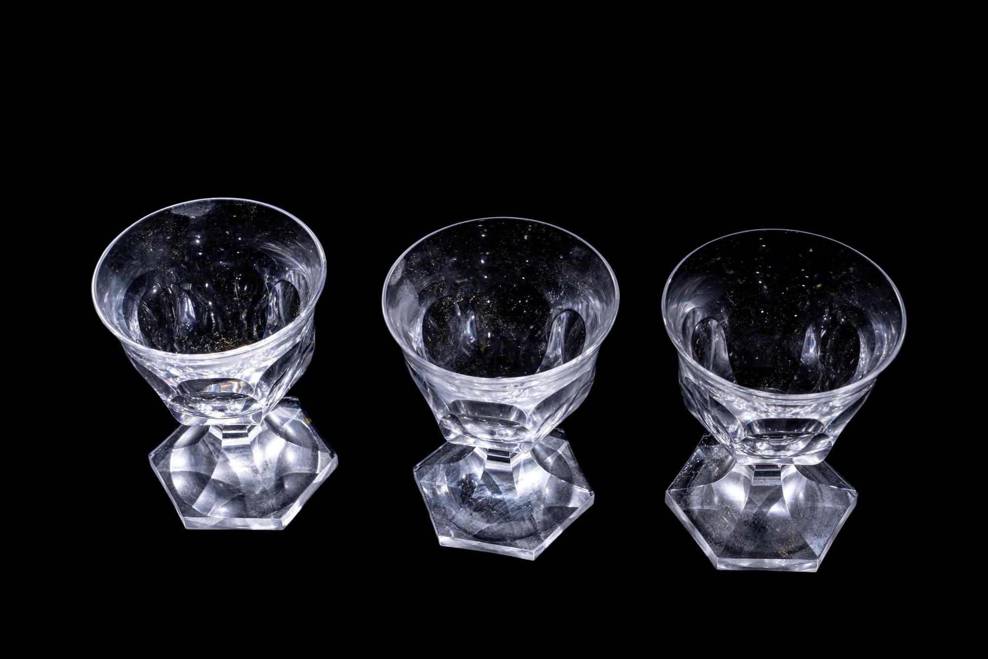 A Cut Glass Stemware Service