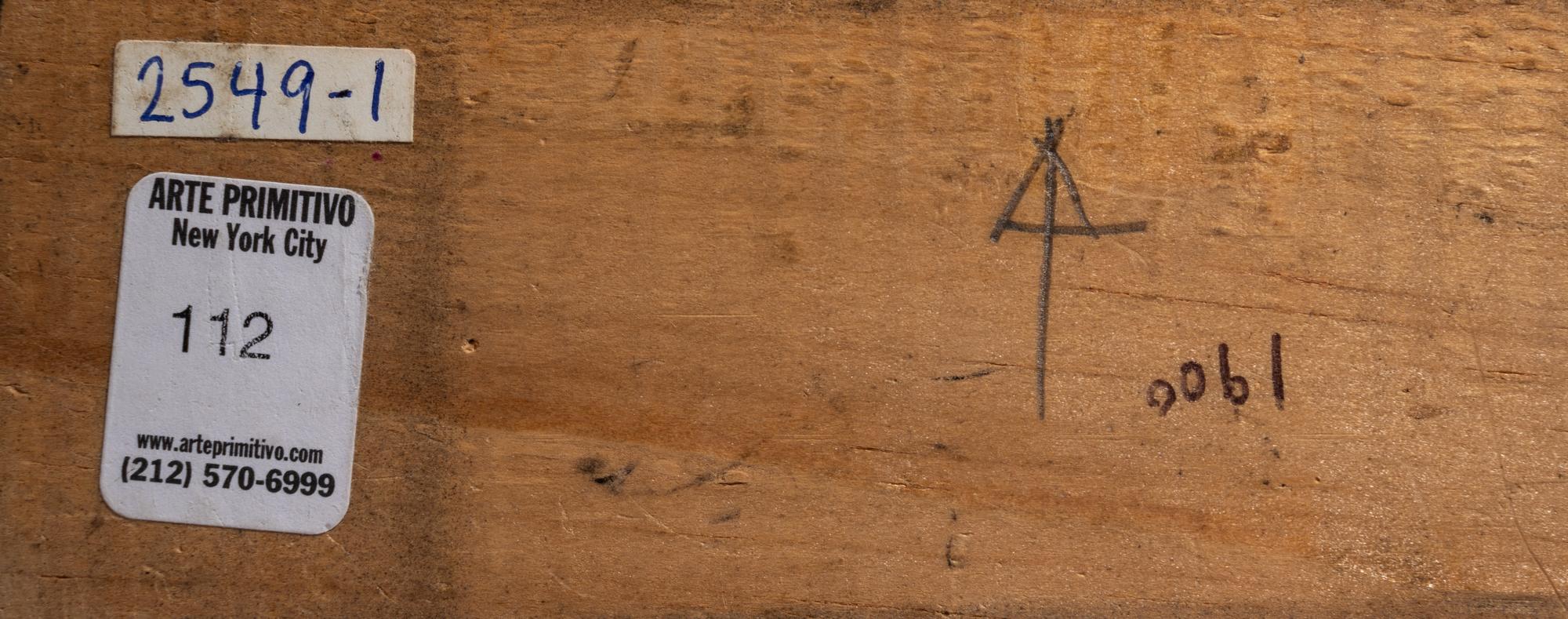 An Egyptian Painted Limestone Relief Fragment