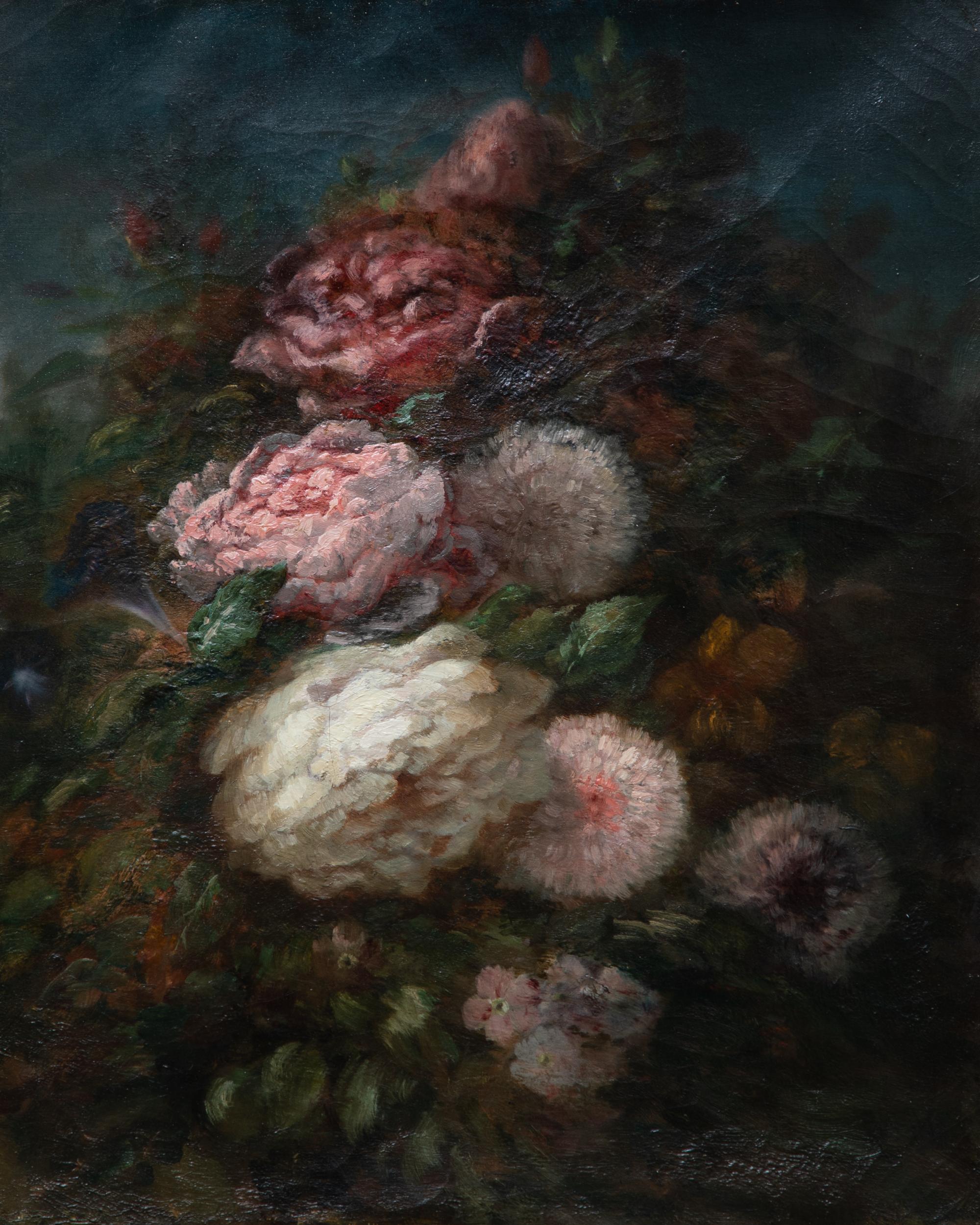 Artist Unknown, (Continental, 19th Century), Still Life with Cabbage Roses