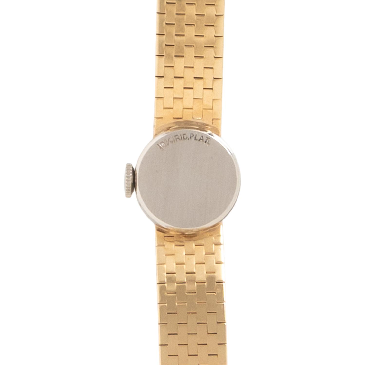 MATHEY TISSOT, YELLOW GOLD, PLATINUM, AND DIAMOND WATCH