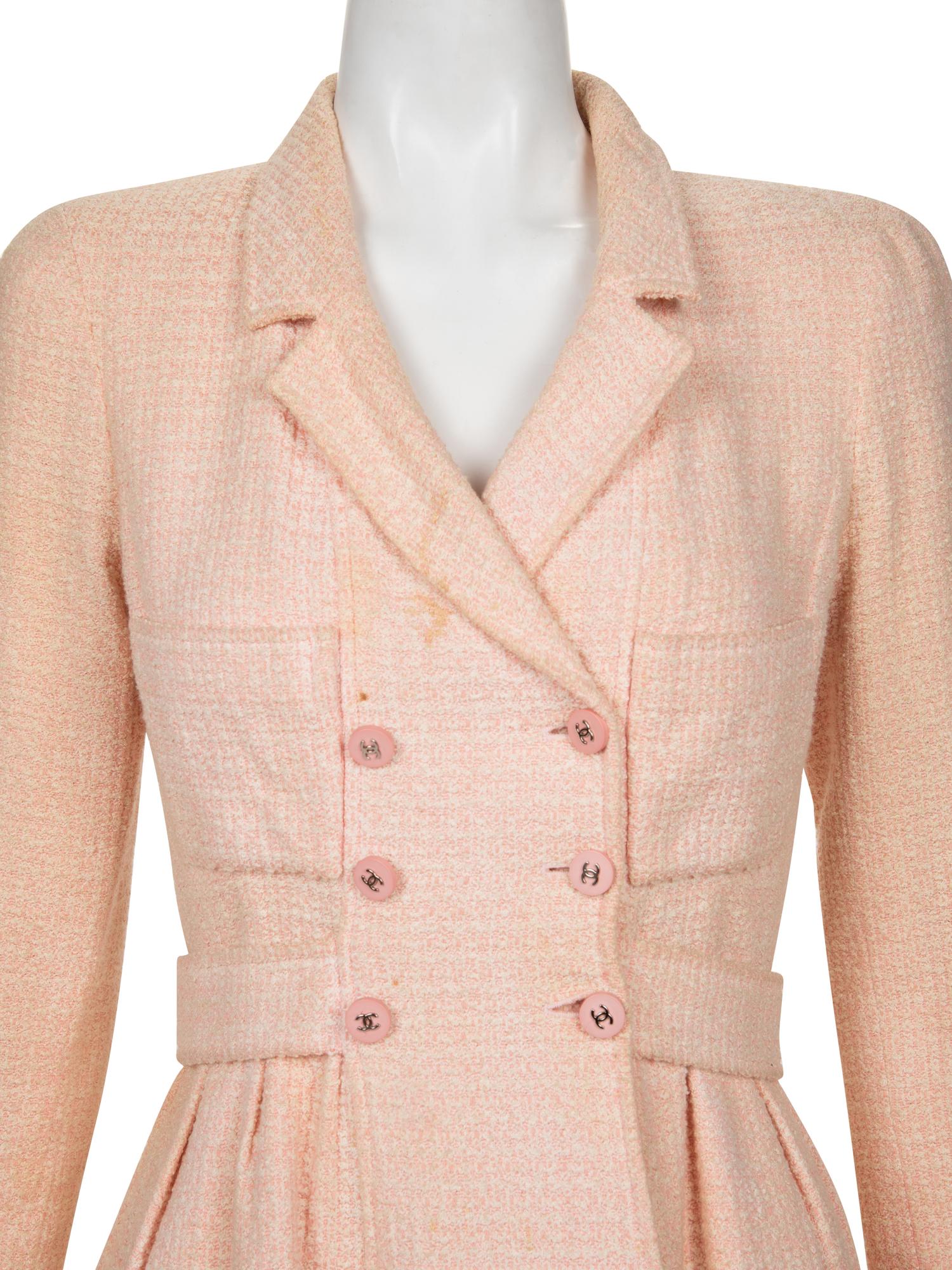 Chanel Tweed Double Breasted Jacket, Spring 1996