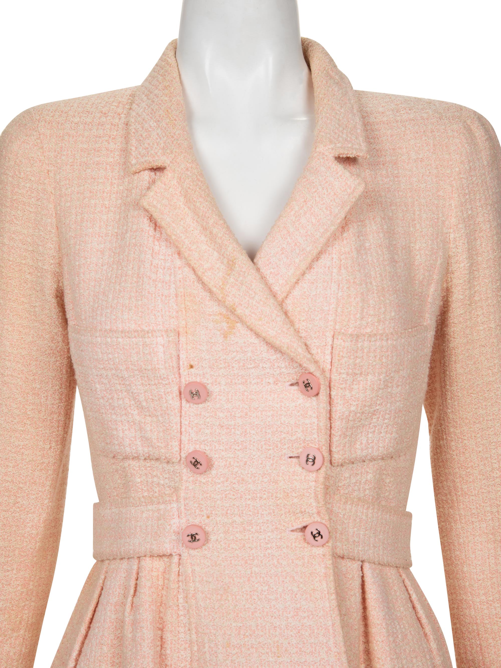 Chanel Tweed Double Breasted Jacket, Spring 1996
