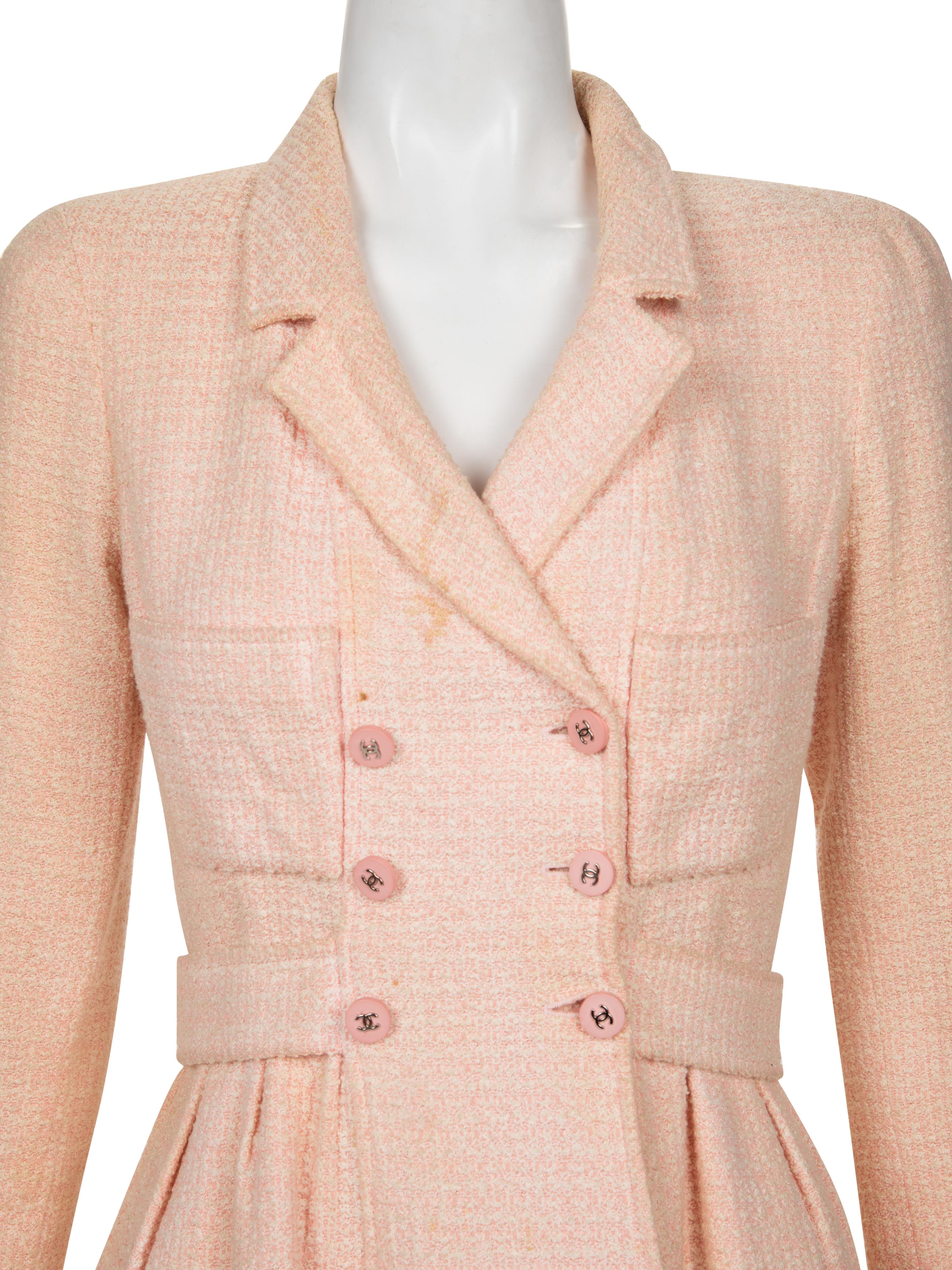Chanel Tweed Double Breasted Jacket, Spring 1996