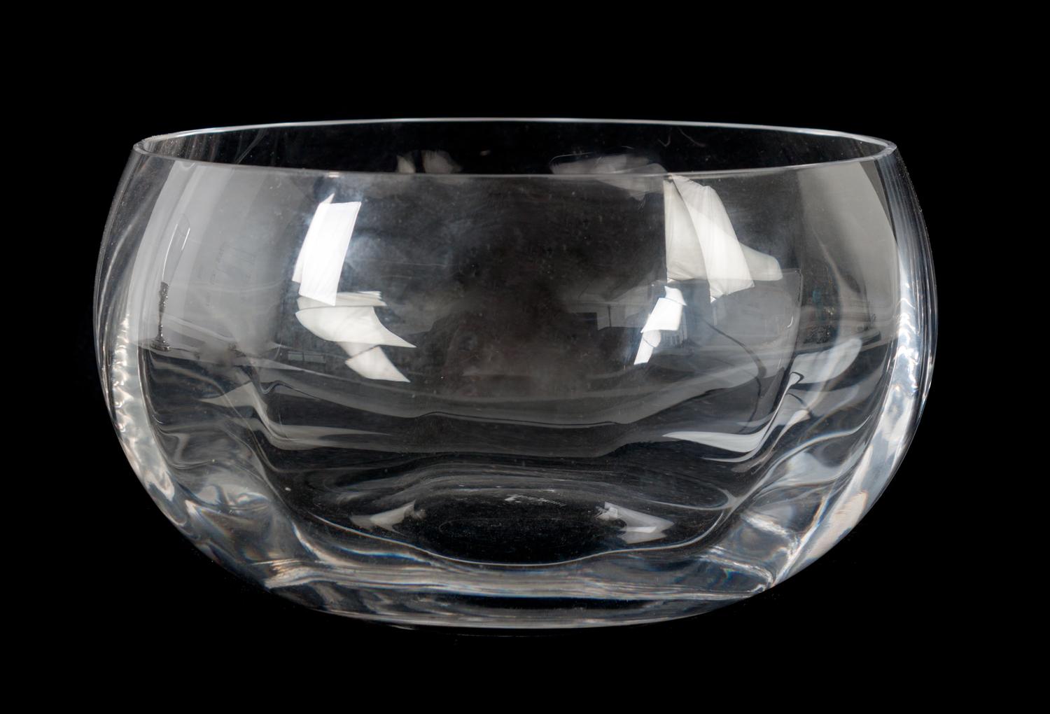 A Wedgwood Lead Glass Bowl Height 5 1/2 x diameter 9 1/2 inches. — 20TH CENTURY