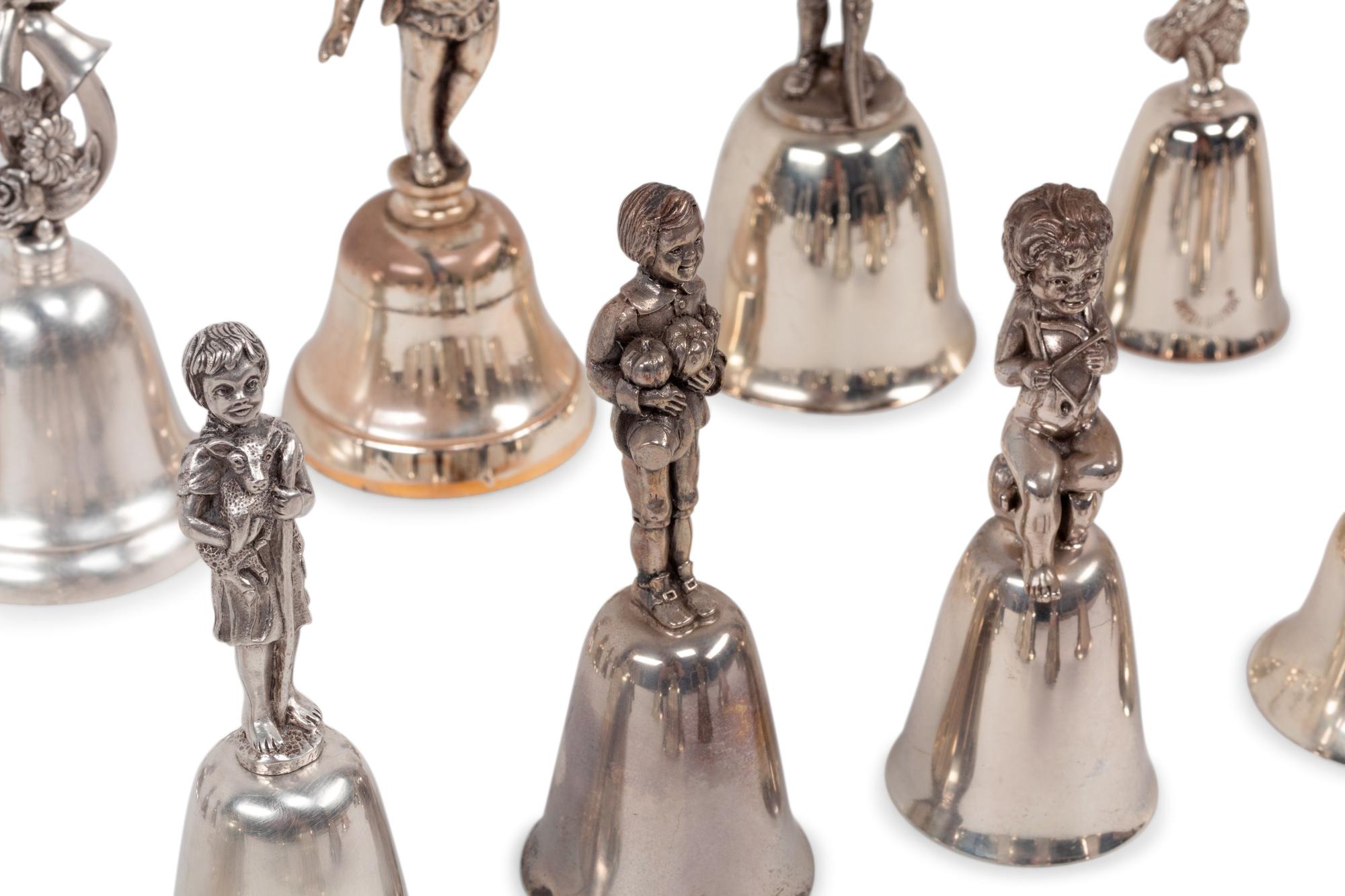 A Collection of Twenty-Four Silver-Plate Bells