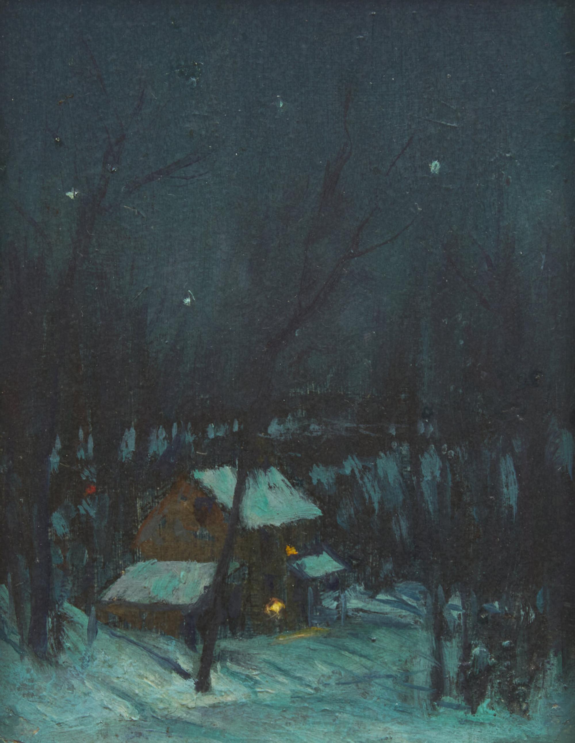 George William Sotter (American, 1879-1953) — Clouds over Bucks County, Nocturnal, and Night Scene (Three Works)
