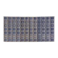A Group of Twelve Franklin Mint 24K Gold Inlaid Sterling Presidential Plates, Circa 1976