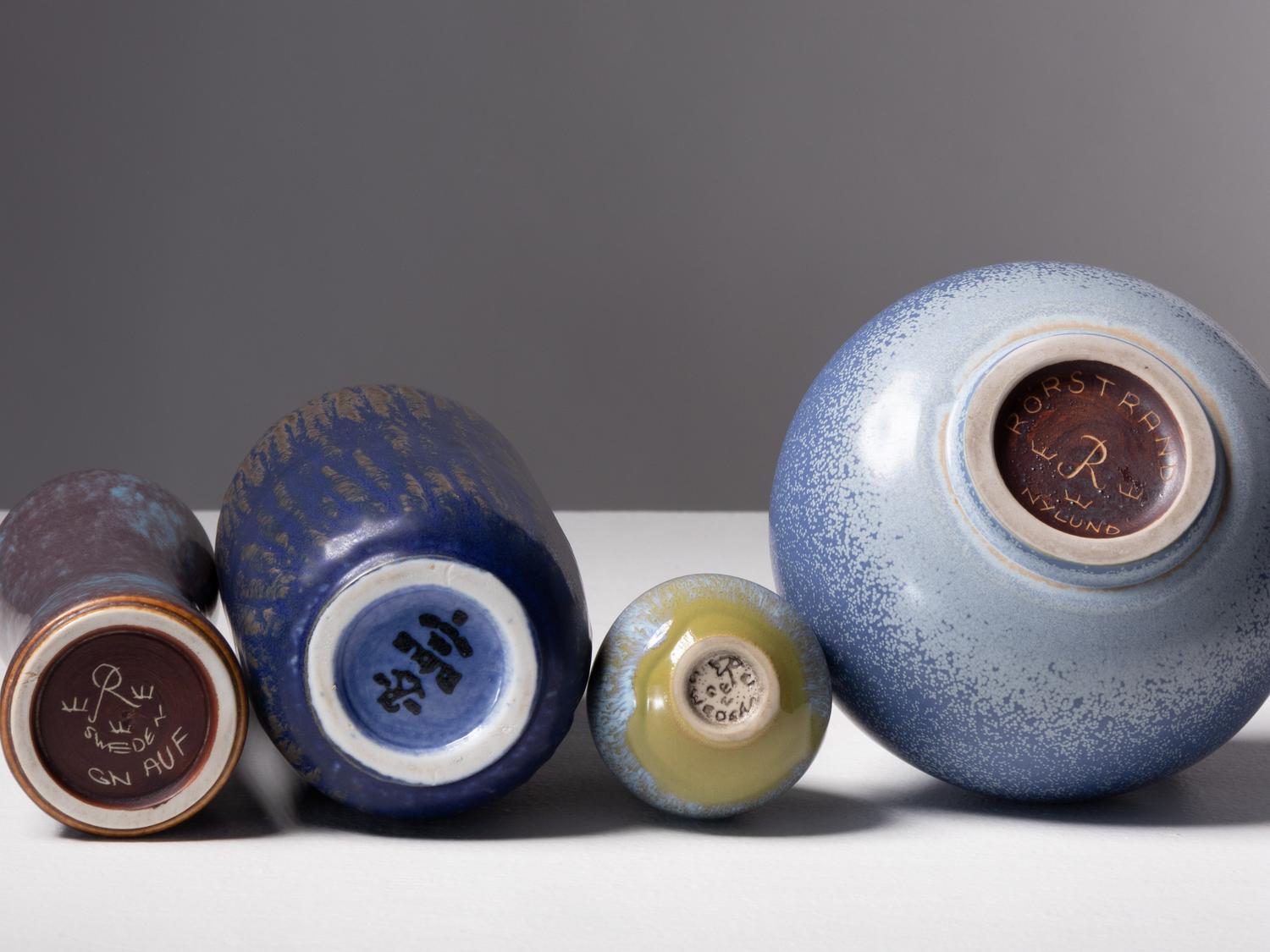 Collection of Four Vessels Rörstrand, Sweden
