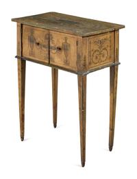 An Italian Painted End Table
