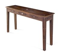 A Syrian Carved Mother-of-Pearl Inlaid Walnut Console Table