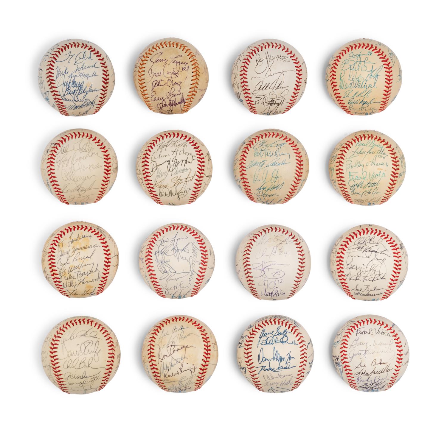 A Large Group of Assorted 1960s-2000s Minnesota Twins Team Signed Autograph Baseballs