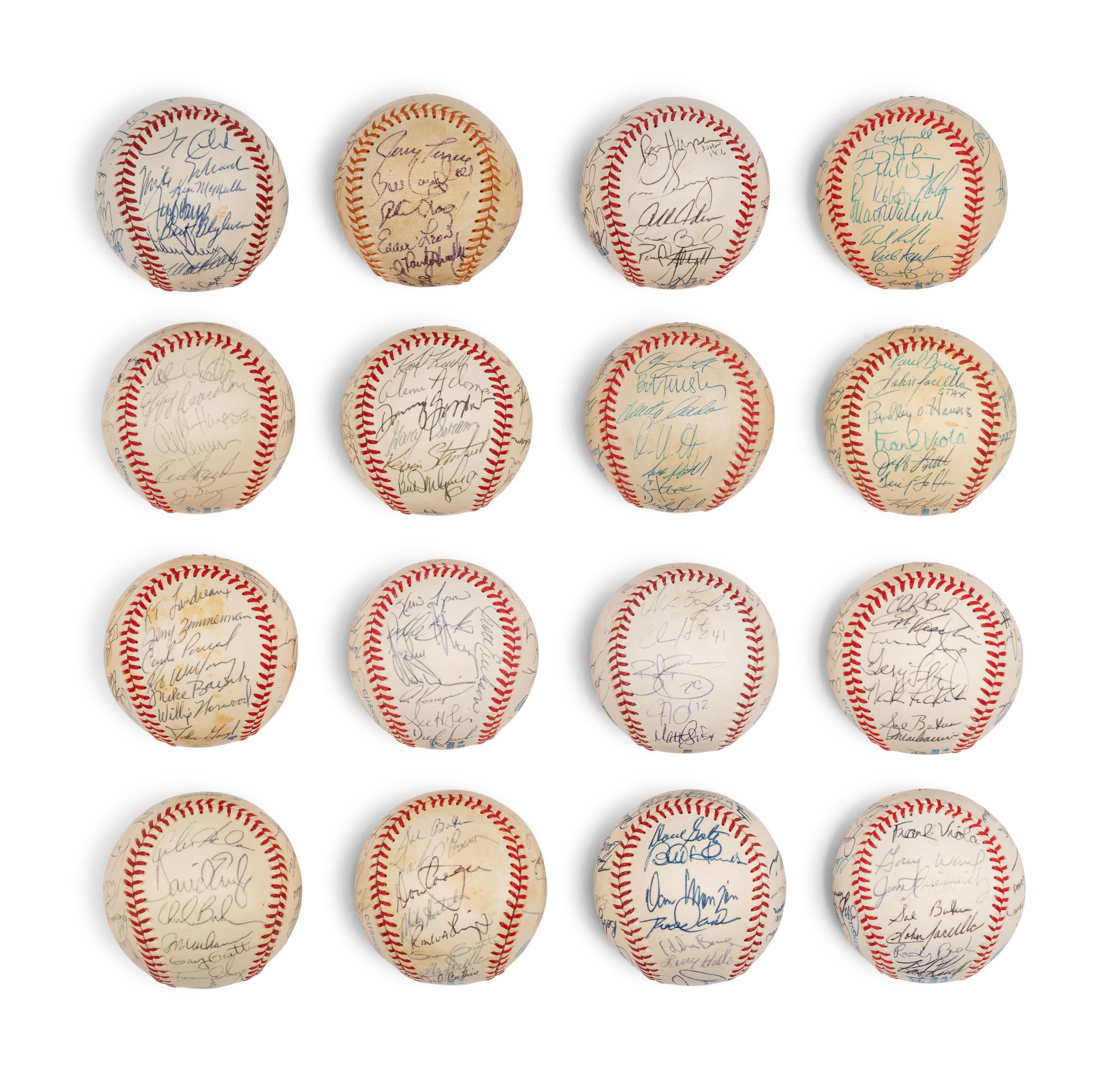 A Large Group of Assorted 1960s-2000s Minnesota Twins Team Signed Autograph Baseballs