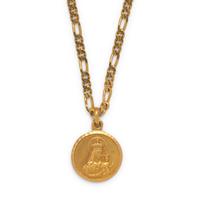 YELLOW GOLD RELIGIOUS PENDANT/NECKLACE