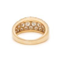 YELLOW GOLD AND DIAMOND BOMBÉ RING