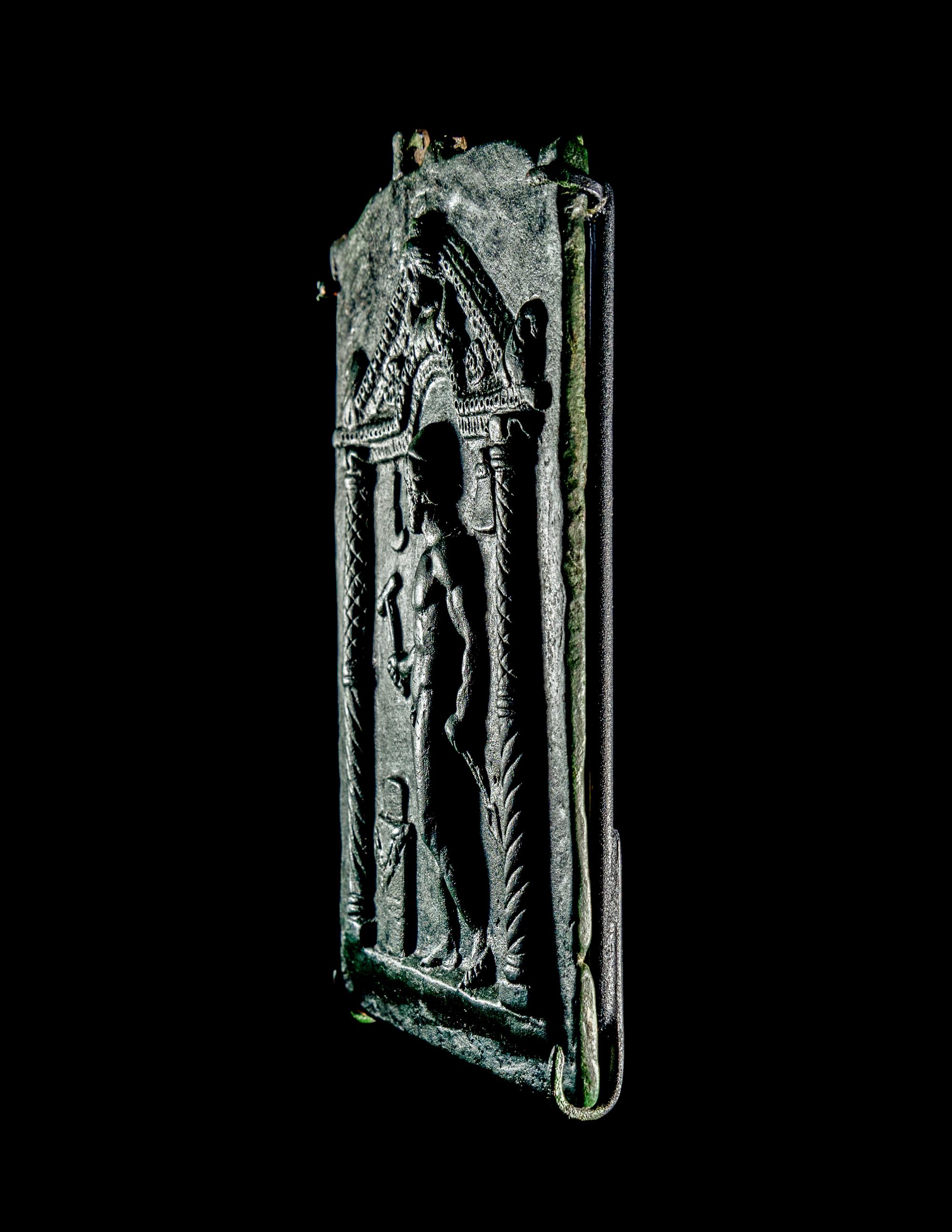 A Roman Bronze Votive Plaque of Vulcan