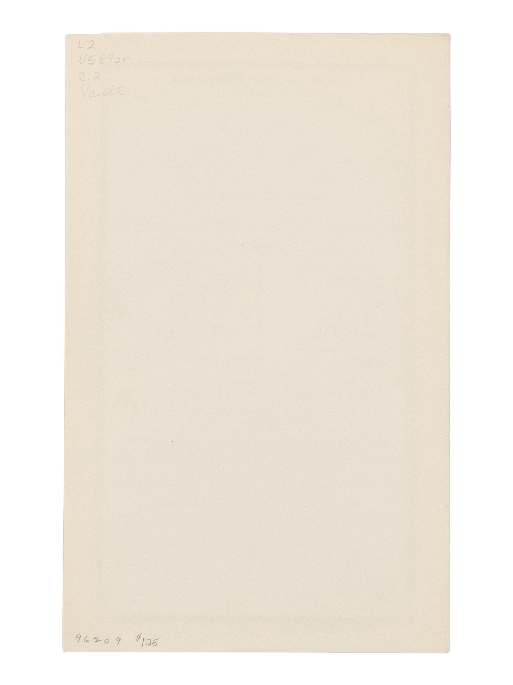[LINCOLN'S FUNERAL]. Order of the Procession . [Washington D.C., 19 April 1865].