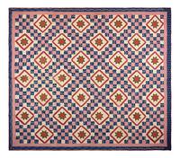 A Pieced Quilt: Irish Chain and Flowerhead Blocks