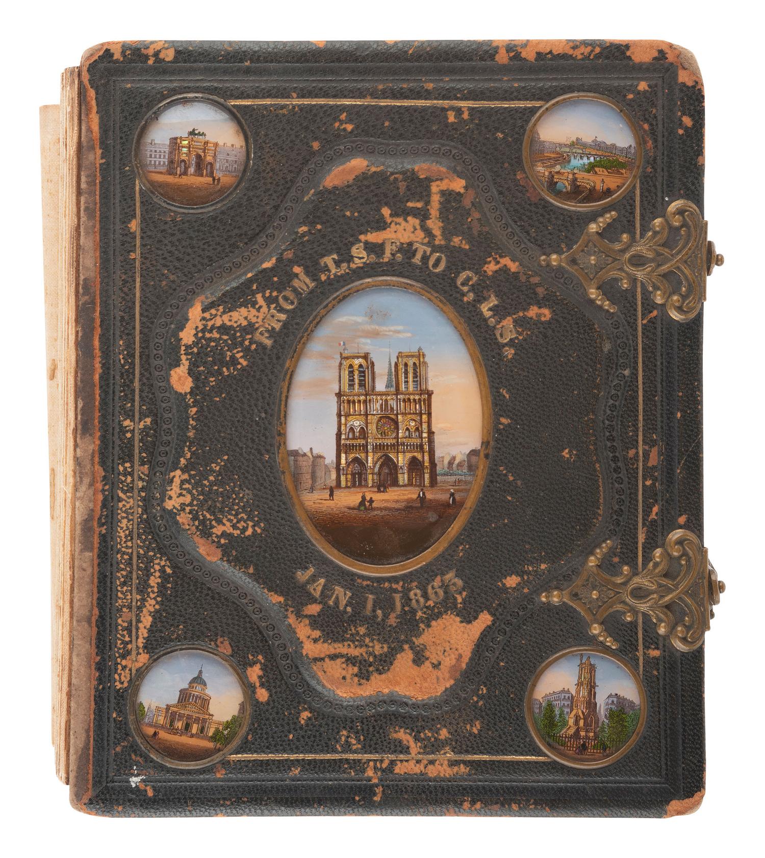 [EARLY PHOTOGRAPHY]. 3 CDV albums containing portraits of ships, soldiers, and civilians.
