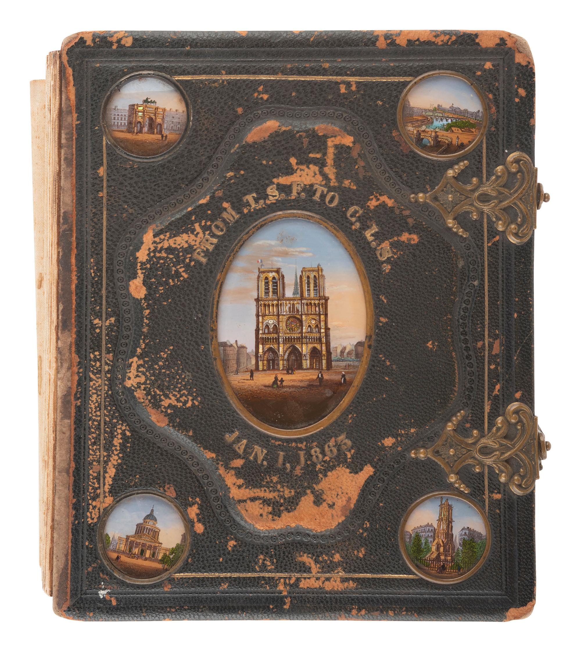 [EARLY PHOTOGRAPHY]. 3 CDV albums containing portraits of ships, soldiers, and civilians.