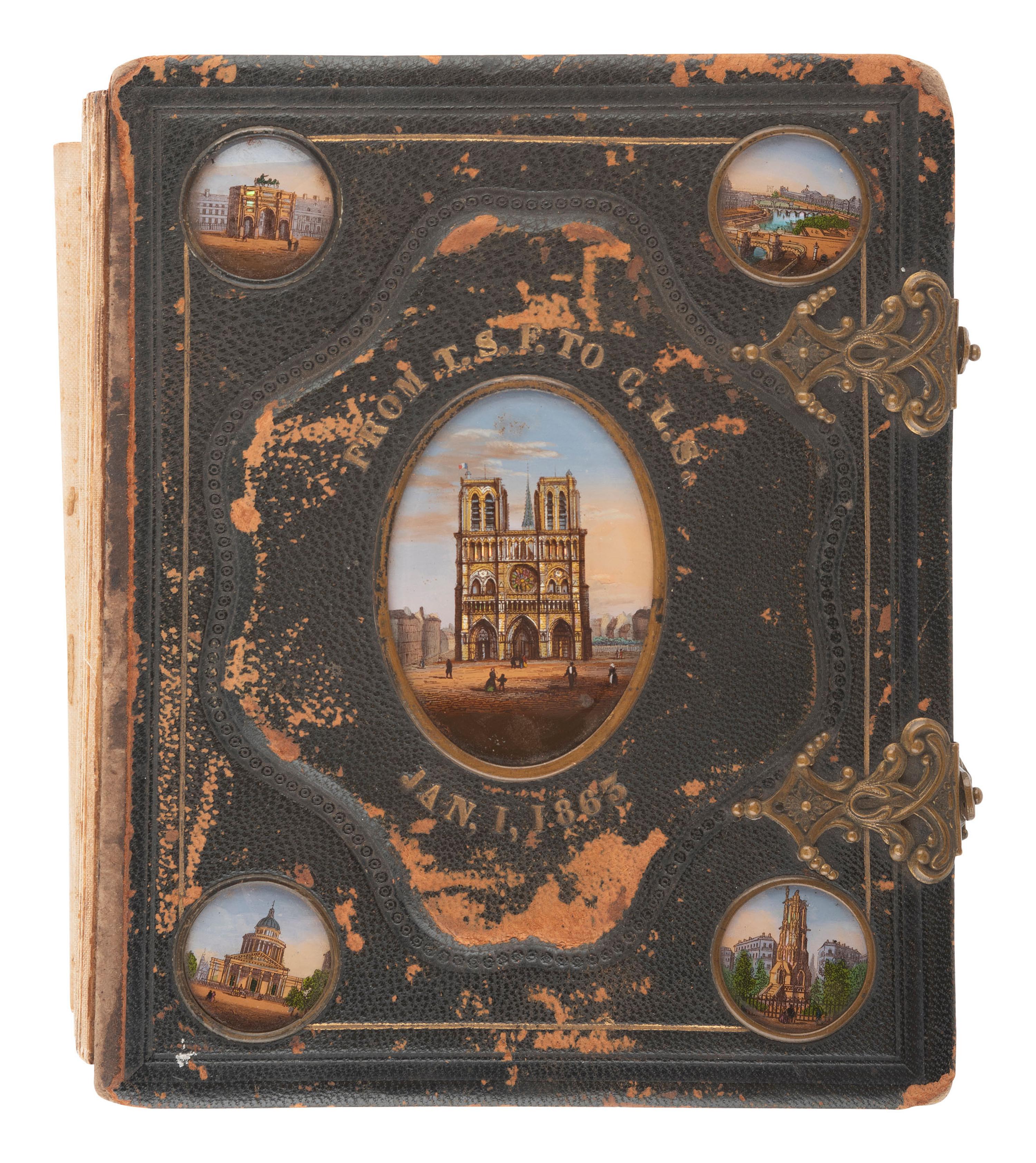 [EARLY PHOTOGRAPHY]. 3 CDV albums containing portraits of ships, soldiers, and civilians.
